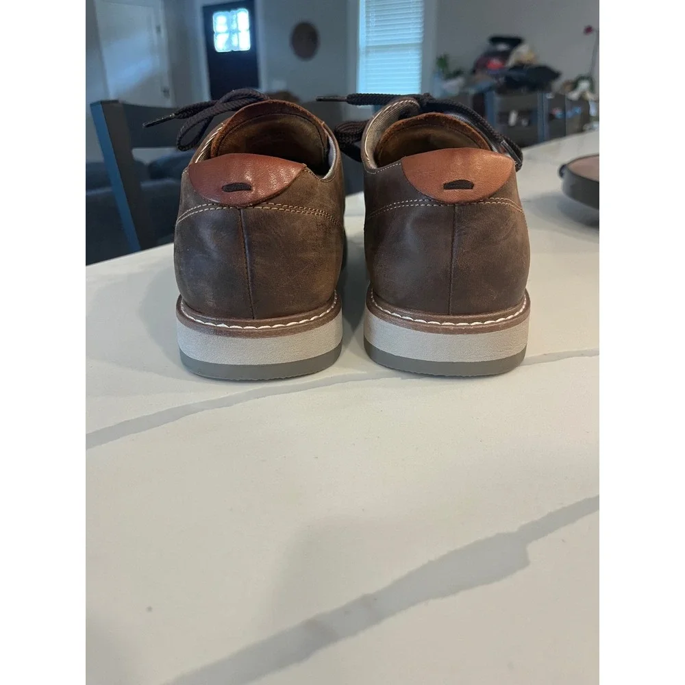Florsheim Norwalk Plain‎ Toe Oxford Comfortech Brown Leather Derby Shoes 7.5M